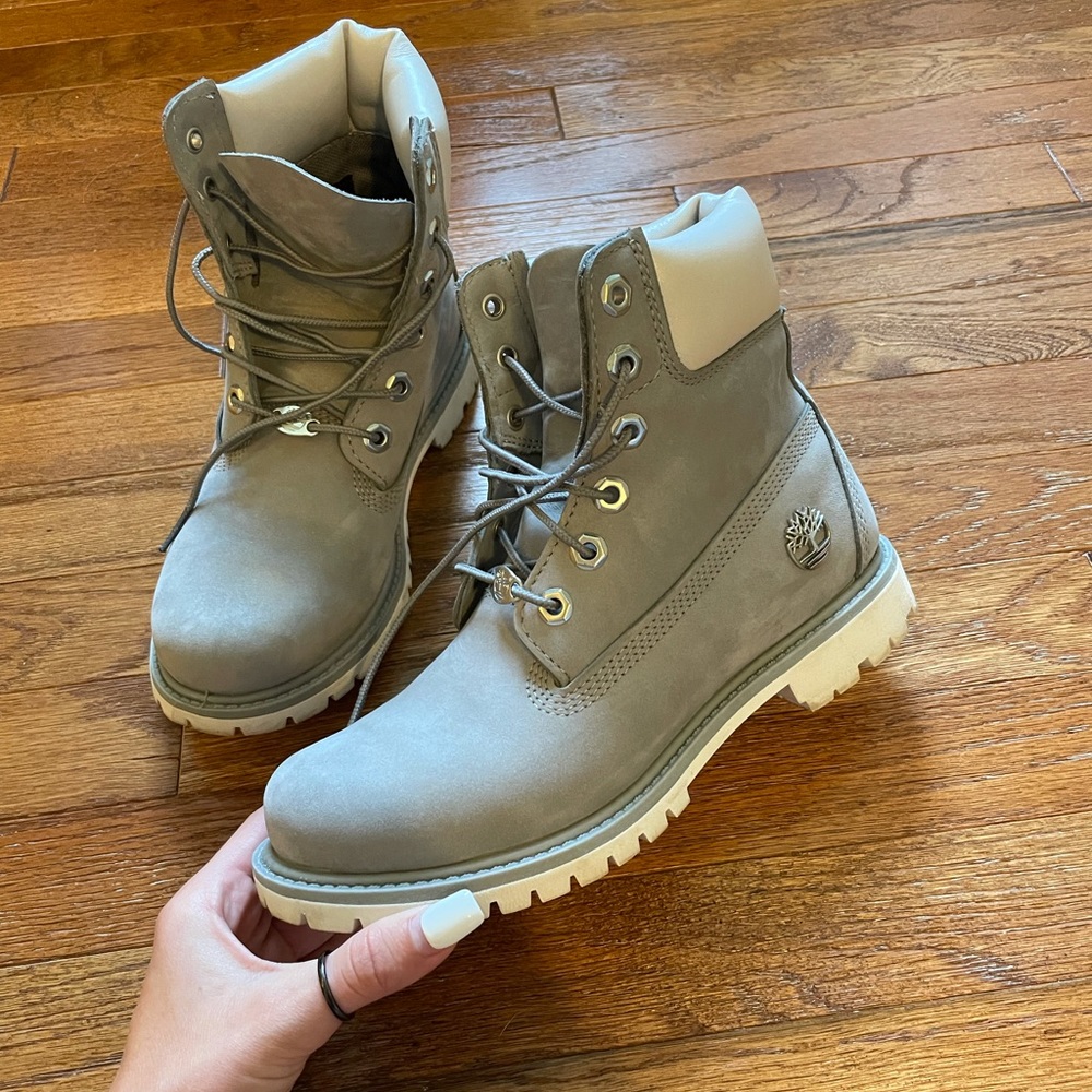 gray timberland boots